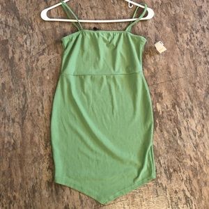 BOOHOO green mini dress